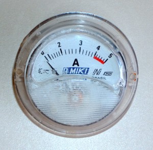 Ammeter, 0 to 5 A,