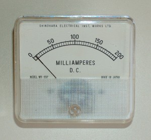 Ammeter, 0 to 200 mA DC