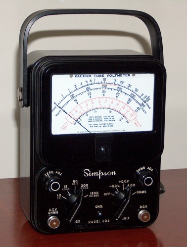 Vacum Tube Voltmeter, SIMPSON, Model 303