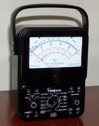 Multimeter, SIMPSON, Model 260 - Series 5