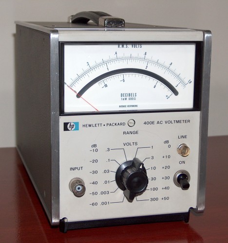 AC Voltmeter, HEWLETT-PACKARD, Model 400E (Version B)