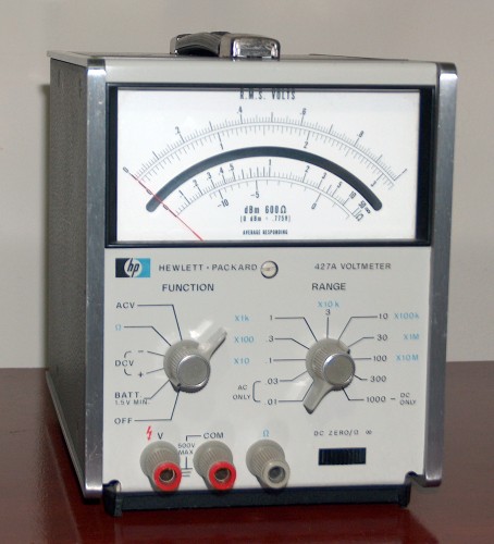 Voltmeter, HEWLETT-PACKARD, Model 427A (Version C)