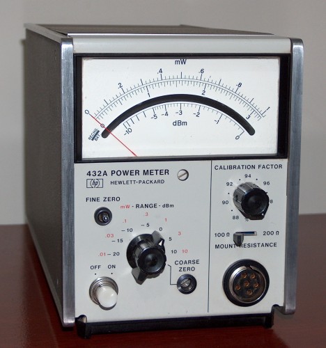 Power Meter, HEWLETT-PACKARD, Model 432A
