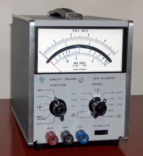 Voltmeter, HEWLETT-PACKARD, Model 427A (Version A)