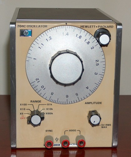 Audio Oscillator, HEWLETT-PACKARD, Model 204C