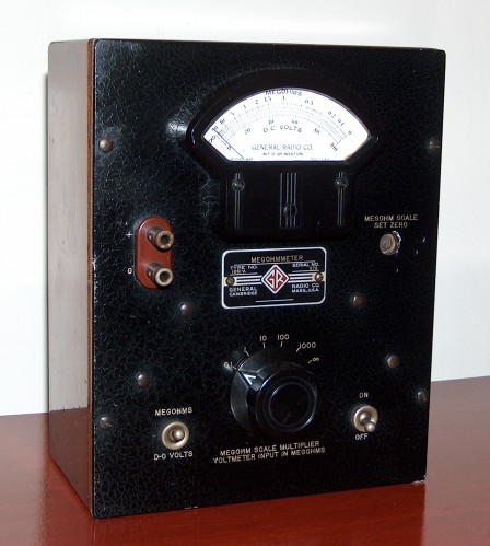 Megohmmeter, GENERAL RADIO, Model 1861-A