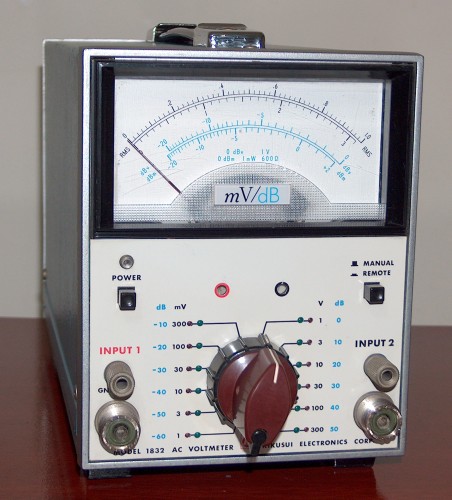 AC Voltmeter, KIKUSUI, Model 1832