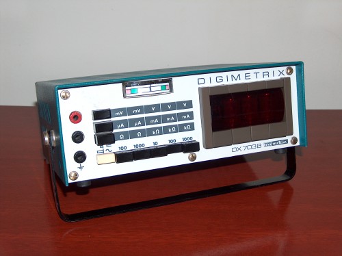 Digital Multimeter, DIGIMETRIX, Model DX 703B
