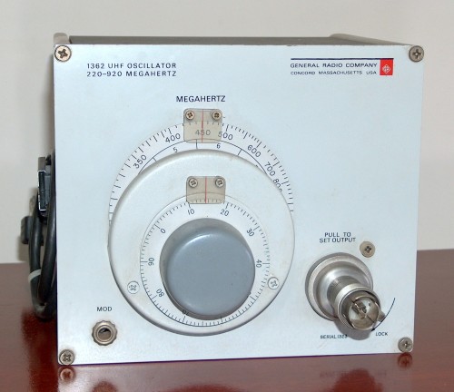 UHF Oscillator, GENERAL RADIO, Model 1362