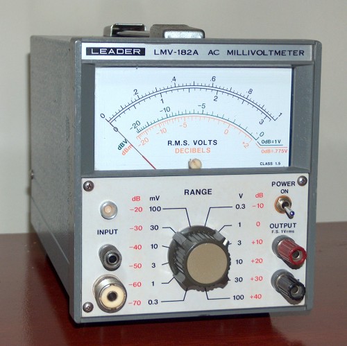 AC Millivoltmeter, LEADER, Model LMV-182A