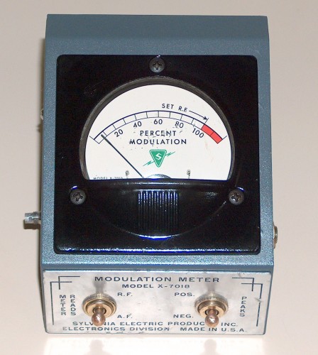 Modulation Meter, SYLVANIA ELECTRIC, Model X-0718