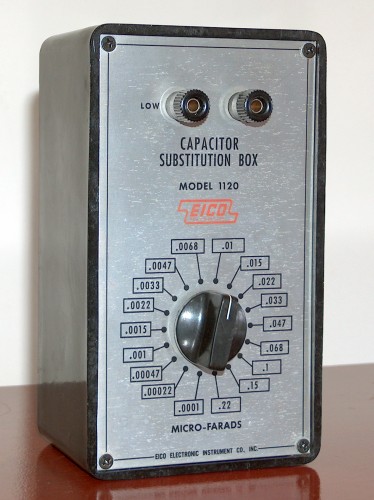 Capacitor Sustitution Box, EICO, Model 1120