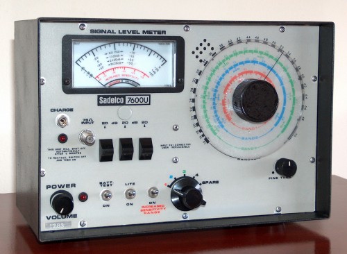 Signal Level Meter, SADELCO, Model 7600U