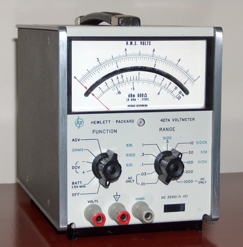 Voltmeter, HEWLETT & PACKARD, Model 427A (Version B)