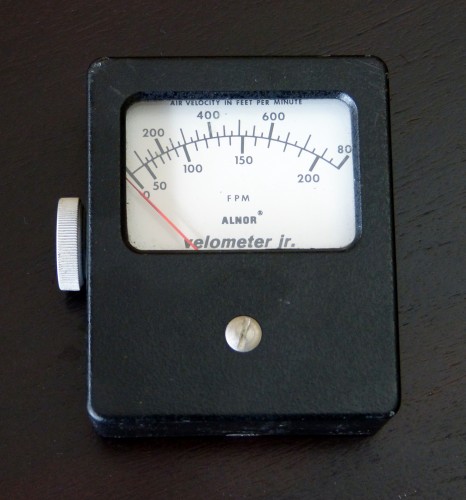 Velometer Jr., ALNOR, Model 0-200/800 FPM